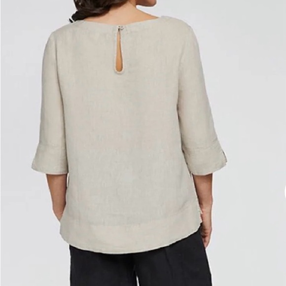 SYMPLI size L LINEN TOP - Picture 2 of 14